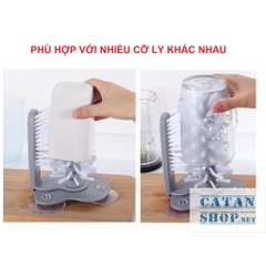 Dụng cụ cọ rửa ly Nhật Bản, dụng cụ nhà bếp thông minh rửa cốc chén 2 mặt cùng lúc đồ gia dụng nhà bếp GD169-CoRLy