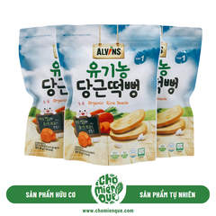 Bánh Gạo Ăn Dặm Hữu Cơ Cho Bé Vị Cà Rốt Alvins - 30gr