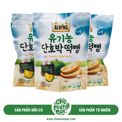 Bánh Gạo Ăn Dặm Hữu Cơ Cho Bé Vị Bí Ngô Alvins - 30gr