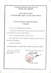 Giấy Chứng nhận ATVSTP