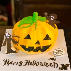 Bánh kem Halloween quả bí ngô [MS: 0121]