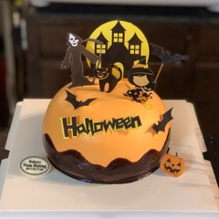 Bánh kem Halloween lâu đài đen [MS: 0122]