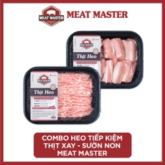 Combo Heo  Thịt xay - Sườn non Meat Master ( 400 G ) - Giao nhanh