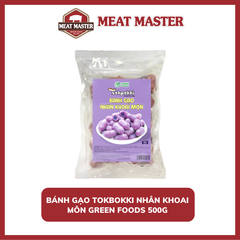 Bánh gạo tokbokki nhân khoai môn Green Foods 500g