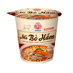 OTTOGI -MÌ LY ĂN LIỀN - BÒ HẦM VỊ CAY (62G/GÓI)