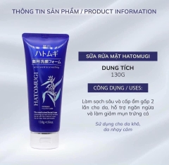 Sữa Rửa Mặt Hatomugi 130g Xanh MP