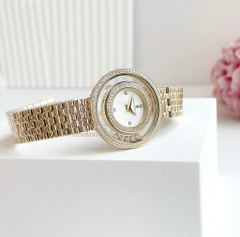 Đồng Hồ Nữ Christian Van Sant Women's Gracieuse Black Dial Watch CV4830 Màu Vàng