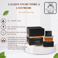 Chiết 10ml - Nước Hoa Nam Lalique Encre Noire A L’Extreme