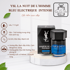 Chiết 10ml - Nước Hoa Nam Yves Saint Laurent YSL La Nuit de L’Homme Bleu Electrique EDT Intense