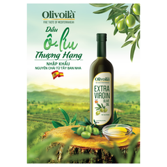 Dầu Oliu Nấu Ăn Olivoila Extra Virgin Olive Oil Thượng Hạng - Chai 250ML