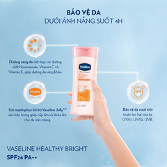 Sữa Dưỡng Thể Vaseline Dưỡng Da Sáng Khỏe Mịn Màng - Chai 200ML