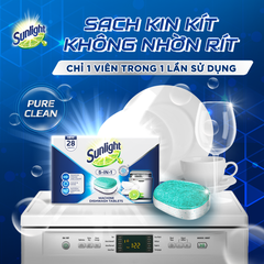 Hộp Viên Rửa Chén Bát Sunlight - 28 Viên/Hộp
