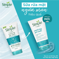 Sữa Rửa Mặt Simple 150ML (Tặng nước tẩy trang)