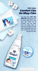 Nước Xả Vải Comfort Thơm Hương Phấn Lành Tính Cho Quần Áo Bé - Túi 3L