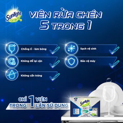 Hộp Viên Rửa Chén Bát Sunlight - 28 Viên/Hộp