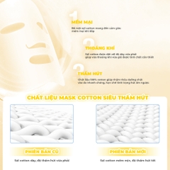 Mặt Nạ Phục Hồi Da Xỉn Màu BNBG Vita Genic Whitening Jelly Mask (Vàng) - Miếng 30ML