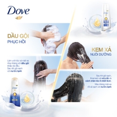 Dầu Gội Dove Phục Hồi Hư Tổn - Chai 640G (Tặng Xả Cùng Loại 140G)