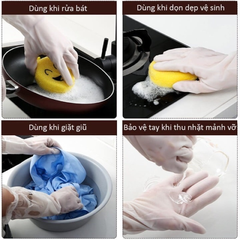 Găng Tay Cao Su Con Hươu Rửa Bát | Bao Tay Cao Su Rửa Chén | Găng Tay Làm Bếp Giặt Quần Áo Siêu Dai Co Dãn