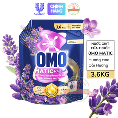 Nước Giặt OMO MATIC Cửa Trước Oải Hương - Túi 3.6Kg
