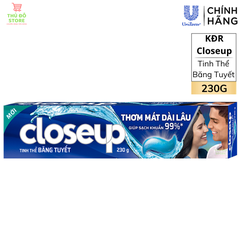 Kem Đánh Răng Closeup Tinh Thể Băng Tuyết - Tuýp 230G