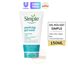 Sữa Rửa Mặt Simple 150ML (Tặng nước tẩy trang)