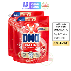 *CB2 Nước Giặt OMO Matic Cửa Trên Sạch Thơm Vượt Trội - Túi 3.7KG