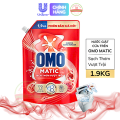Nước Giặt OMO Cửa Trên Sạch Thơm - Túi Nhỏ 1.9KG