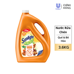 Nước Rửa Chén Bát Sunlight Quế Bồ Hòn Can 3.5Kg