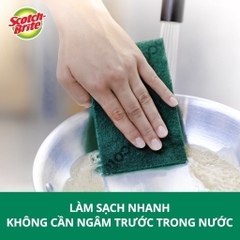 Cước Rửa Chén 3M™ Scotch-Brite® Sợi Cước Chất Lượng Cao Chống Trầy Siêu Sạch Có Mút - 1 Miếng