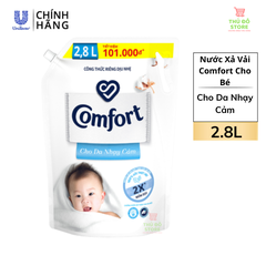 Nước Xả Vải Comfort Cho Da Nhạy Cảm Quần Áo Bé - Túi 2.8L