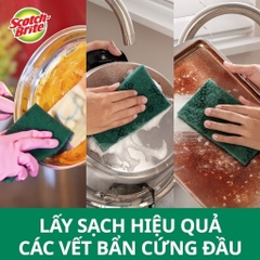 Cước Rửa Chén 3M™ Scotch-Brite® Sợi Cước Chất Lượng Cao Chống Trầy Siêu Sạch Có Mút - 1 Miếng