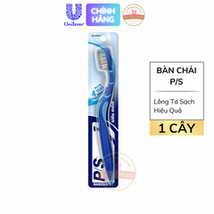 Bàn Chải Đánh Răng PS NanoSoft Lông Tơ Siêu Sạch Sâu Tới 4 Tầng Mảng Bám - 1 Cây (Xanh) vỉ 12 cây