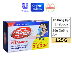Bánh Xà Phòng Lifebuoy Xanh Sữa Dưỡng Ẩm - 125G