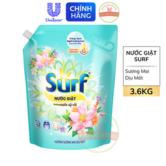 Nước Giặt Surf Hương Sương Mai Dịu Mát - Túi 3.6KG