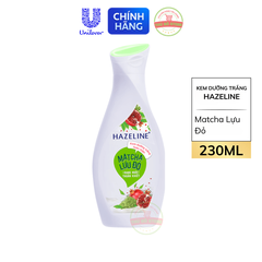 Sữa Dưỡng Trắng Hazeline Matcha Lựu Đỏ - Chai 230ML
