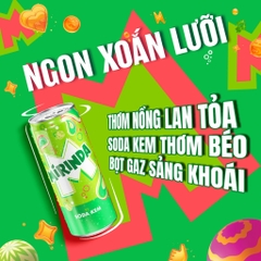 PEP Nước Ngọt Có Ga Mirinda Soda Kem - Thùng 24 Lon x 320ML