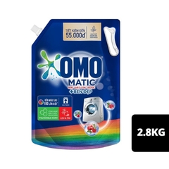Nước Giặt OMO Matic Cửa Trước | Cửa Ngang Ngăn Mùi Ẩm Mốc - Túi 2.8Kg