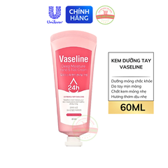 Kem Dưỡng Da Tay Và Móng Vaseline 24h Deep Moisture Hand & Nail Cream - Tuýp 60ML