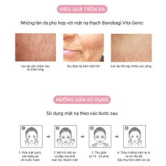 Mặt Nạ BANOBAGI PREMIUM Vita Genic Jelly Mask Pore Tighteing Se Khít Lỗ Chân Lông, Kiểm Soát Nhờn (Hồng) - Miếng 30ML