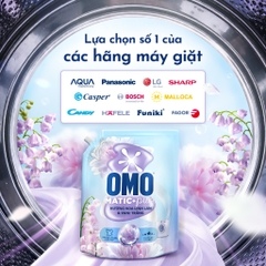Nước Giặt OMO Cửa Trước | Cửa Ngang Hương Hoa Linh Lan & Vani Trắng - Túi 3.6KG
