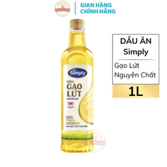 Dầu Ăn Simply Gạo Lứt - Chai 1L