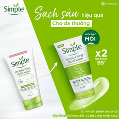 Sữa Rửa Mặt Simple 150ML (Tặng nước tẩy trang)