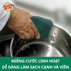 Cước Rửa Chén 3M™ Scotch-Brite® Sợi Cước Chất Lượng Cao Chống Trầy Siêu Sạch Có Mút - 1 Miếng