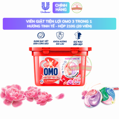 Hộp Viên Giặt Tiện Lợi OMO - Hộp 210G