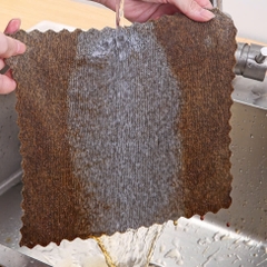 Khăn Lau Vuông Đa Năng Nhà  Bếp Sợi Than Hoạt Tính Màu Xám Ghi - Size 20x20cm