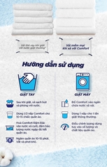 Nước Xả Vải Comfort Thơm Hương Phấn Lành Tính Cho Quần Áo Bé - Túi 3L