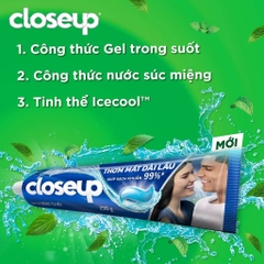 Kem Đánh Răng Closeup Tinh Thể Băng Tuyết - Tuýp 230G