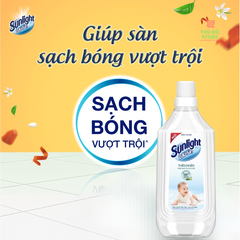 Nước Lau Sàn Sunlight Thiên Nhiên Trắng Tre & Lô Hội - Chai 1KG