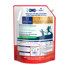 Nước Giặt OMO Matic Cửa Trên Comfort Tinh Dầu Thơm Hoa Hồng Ecuador - Túi 3.6Kg