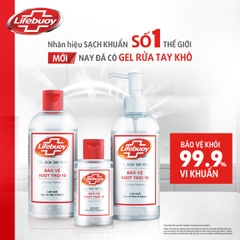 Gel Rửa Tay Khô Lifebuoy Bảo Vệ Vượt Trội 10 - Chai 50ML